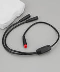 Two Pack 2 Pin Bike Extension Cable M6 Male To Female Splitter 40cm Waterproof Wire For Electric Bike Sensor 26AWG Durable
