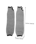 Heavy Duty Cut Resistant Arm Sleeves With Thumb Hole And No Sweat Breathable Design For Mechanics And Craftsmen, grey, 14.15 in length