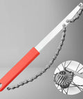 All In One Bike Cassette Tool Kit With Chain Whip, Freewheel Remover And Lockring Extractor for repairs, red handle chain whip