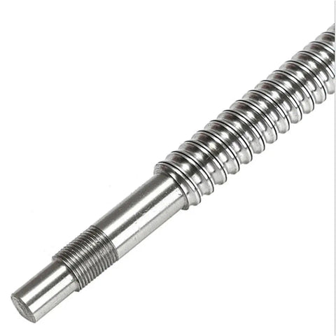 Close-up of 2510 SFS2525 Rolled Ball Screw Kit with RM2510 End Machined C7 Nut showing precision thread detailing.