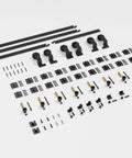 90 Inch Bi Folding Barn Door Hardware Track Kit For Eight Panels Accordion Style Durable Smooth Operation And Easy Install