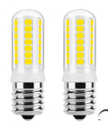 E17 LED Bulb Dimmable With No Fuss Dimming For Microwave Light, 400 Lumen Daylight White 5000K, 125V 3W Incandescent Equivalent, 2 Pack