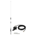 Vehicle Mobile Ham Radio Antenna For VHF UHF 136-174MHz And 400-470MHz With Lip Mount Bracket PL259 Male 5m Cable