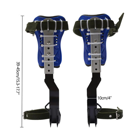 Adjustable Tree Climbing Spikes For Arborist Work With Belt And Rope Pro Grade Steel Gear For Tree Pruning And Fruit Harvest