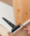 Heavy Duty T Shaped Door Hinges Set Of 10 Carbon Steel Cabinet Hinges for home use installation on wooden cabinet door