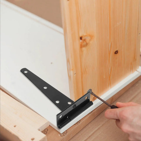 Heavy Duty T Shaped Door Hinges Set Of 10 Carbon Steel Cabinet Hinges for home use installation on wooden cabinet door