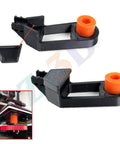 Ender 3 Upgrade Kit with metal leveling nuts, hot bed springs, and silicone mounts, close-up of components on white background.