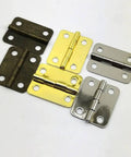 Thicker Design Wooden Box Hinges For Tea Boxes And Small Cabinets Modern Mini Hinges in various metal finishes