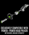 12 Inch Brush Cutter Attachment For 56V Multi Head System With 3 Tooth Steel Blade displayed, compatible with PH1420