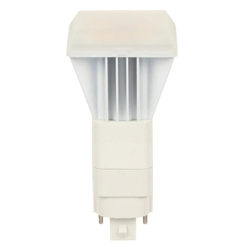 Front view of 9 Watt LED Light Bulb 4000K Dimmable Direct Install For 4 Pin G24Q GX24Q Base, Vertical Mount, Energy Saver