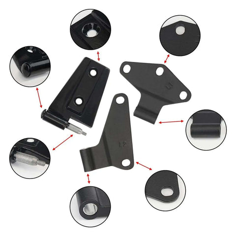 DIY Friendly Car Door Hinge Assembly Replacement Kit For Inside And Outside Hinges Durable Drop In Fit components displayed