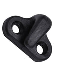 Dang Solid Nylon J Hook Lashing Hardware With Stainless Steel Screws, black nylon hook with double eye mounts for kayak gear.