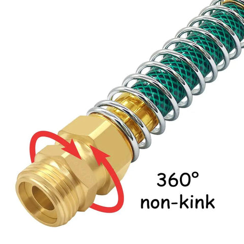 Three Quarter Inch GHT 360 Degree Swivel Hose Fitting Anti Twist Adapter Male To Female Garden Hose Connector With Rotating Joint No Kink Design Hex Nut For Easy Tightening And Quick Install brass swivel fitting