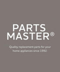 Parts Master logo with tagline about quality replacement home appliance parts since 1992.