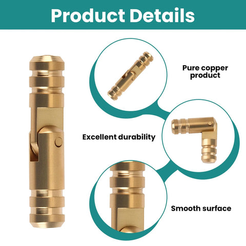 25 Pcs Small Brass Barrel Hinges for Wooden Boxes 135 Degree Folding Mini Hidden Cylinder Hinges for DIY Crafts