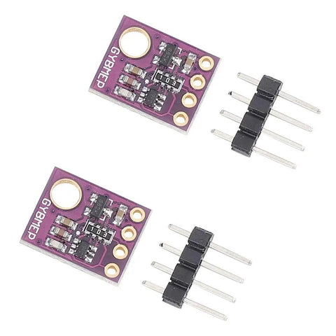 2 Pack BME280 Digital 5V Temperature Humidity Pressure Sensor Module With I2C And SPI For Arduino Compatible With BMP280 on white background