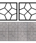 Two Pack Easy To Use DIY Concrete Molds And Forms For Garden Walkways And Patios 15.7 Inch Square 1.6 Inch Thick design