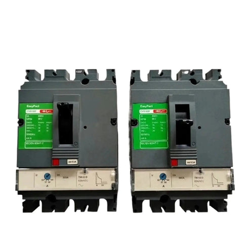 Solid Gear CVS100F 160F Three Pole Molded Case Circuit Breaker With Magnetic Trip, heavy-duty, gray, designed for industrial electrical panels.