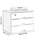 Wooden File Cabinet With Lock And Four Drawers For Desk Storage 1 2 3 4 Tier Space Saving Organization Unit dimensions sketch