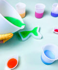 Pouring resin from 600ml cup into mold using Ultimate Resin DIY Kit Silicone Measuring Cups Set With 600ml And 100ml