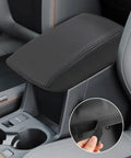 Center Console Cover For Subaru Forester 2025 2026 Leather Armrest Cover With Black Stitches Fits Premium Sport Limited Touring Interior Accessories Armrest Box Lid Protector