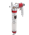 Heavy Duty Pneumatic Grease Gun with 10000 12000 PSI high pressure grip style tool, alloy steel and aluminum construction, side view