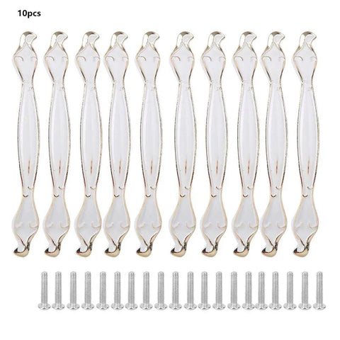 10 Pack Ivory White Cabinet Pulls Three Point Eight Inch Vintage Aluminum Alloy Drawer Handles For Kitchen Cabinets