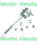 Turbo wastegate vacuum actuator with long metal rod and mounting hardware (nuts, clamps)