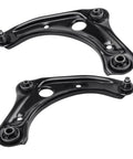 4 Piece Front Lower Control Arm With Ball Joint And Sway Bar End Links Suspension Kit For Nissan Versa 1 6L Versa Note 2014 2019 Micra 2015 2019 Replacement Parts, black steel arms
