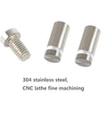 Heavy Duty Standoff Screws For Wall Mount Acrylic Picture Frame Hardware And Sign Holder With Slick Silver Finish Crafted From Rust Proof 304 Stainless Steel Rock Solid For Indoor Outdoor Exhibition Display Includes Eight Pieces, showing 304 stainless steel screws.