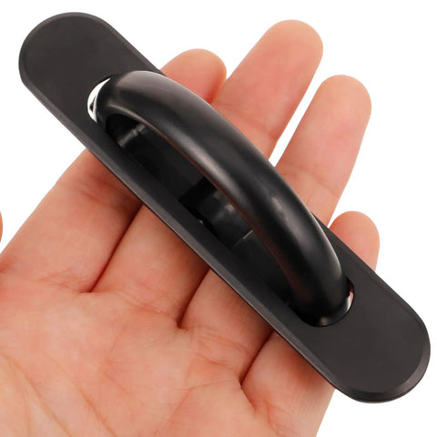 Person holding Modern Concealed Cabinet Handles 2 Pack For Kitchen Drawers And Cupboards Hidden Recessed Door Pulls