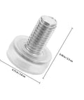 20 Pcs Adjustable Furniture Legs With Non Slip PVC Pads For Shelves Cabinets Tables And Chairs Threaded Screw Leveling Feet 0.90 in x 0.71 in