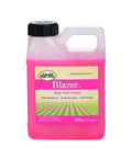 Image of Blazer Spray Tank Cleaner 16 Oz For Garden And Lawn Use Removes Chemical Residue From Sprayer Tanks Prevents Cross Contamination And Plant Damage Quick Rinse Ideal For Commercial And Farm Sprayers in pink bottle.