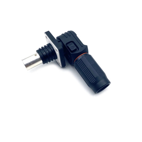 Heavy Duty 120A Battery Energy Storage Connector 25mm Wire Crimp Terminal With Right Angle Plug Socket IP67 Waterproof Rated At 1000V