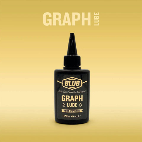 Graphite Bicycle Lubricant With Submicron Graphite And Ceramic Additives Wax Formula 120 Ml bottle front view on yellow background