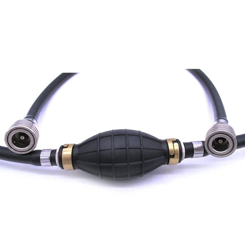 Outboard Engine Fuel Hose Assembly Kit With 10 Ft Length, 13 Mm Tank Side ID And 11 Mm Engine Side ID, Includes Female Fuel Connectors, Clip, Squeeze Pump, And Couplers For DT DF 8HP Through 65HP Outboard Motors