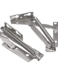 Two Pack 80 Degree Sprung Cabinet Hinges Lift Up Stay Flap Top Support, heavy duty stainless steel, rust resistant