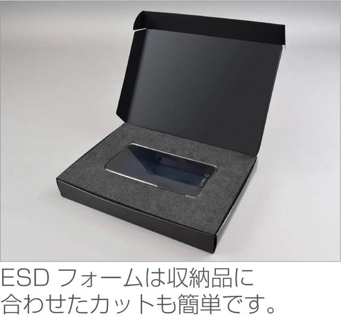 ESD Protective Case For Static Sensitive Boards And Electronics Parts Built Tough With Conductive Material Assembly Case With 3 Layer ESD Foam Safe Portable Storage And Transport For Mounting Boards And Sensitive Components, black foam insert