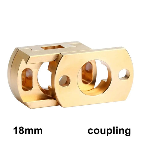 Solid 18mm Oldham Coupling Upgrade For Ender 3 V2 CR10 And Pro Models Z Axis Plus Lead Screw Hotbed Fix That Smooths Out Your Prints Like A Dream. 18mm gold metal coupling