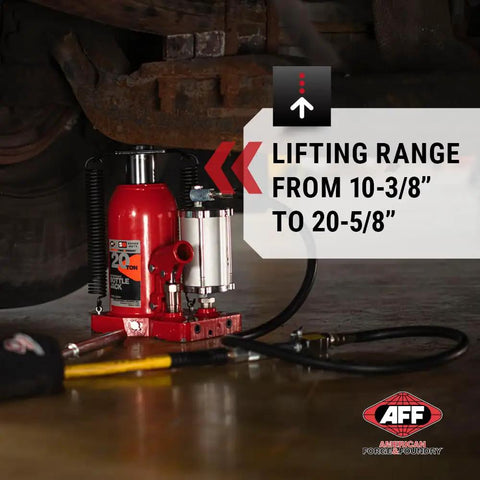 Straight Up Heavy Duty Rig Ready Workhorse 20 Ton Air Assist Hydraulic Bottle Jack With Standard Profile For Fast Fleet And Agricultural Lifting Tasks Built Different To Handle The Heaviest Loads Like A Pro