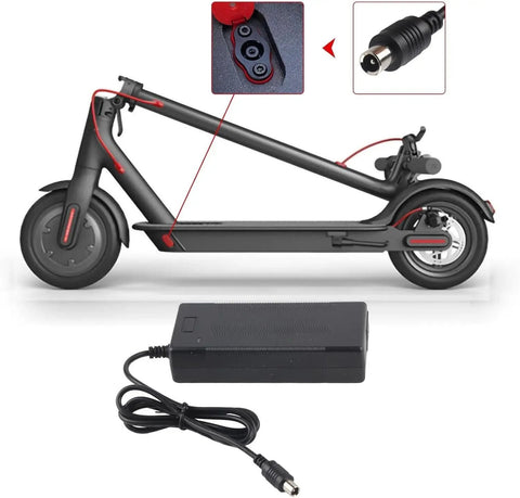 42V 2A Charger Adapter For 36V Lithium Battery Electric Scooters Including Air And Air Pro 2022 Models, 84W Max Power, Wide Input 100 To 240 VAC, Easy Quick Charge For Your Ride