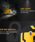 Heavy Duty Cordless Electric Jigsaw Cuts Wood And Steel Like Butter With Zero Stress Easy Peasy Controls showcasing LED light and lock-on switch.