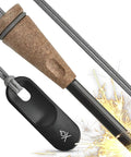 Survival Fire Starter Pro Ferro Rod With Wood Handle Three Eighths Inch Thick Fire Steel Up To 15,000 Strikes Striker And Lanyard