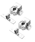 Heavy Duty Double Roller Cabinet Catch Set For Furniture 20 Pack Silver Finish With Spring Tension Keeps Doors From Slamming Wardrobe