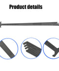 Side view of gray replacement carpet cleaner nozzle clean-out tool for Bissell ProHeat 2X Revolution (1548–1551), 2-pack.