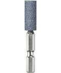 DEWALT aluminum oxide grinding point, 3/8 in dia by 1 in length, blue abrasive cylinder on metal shank