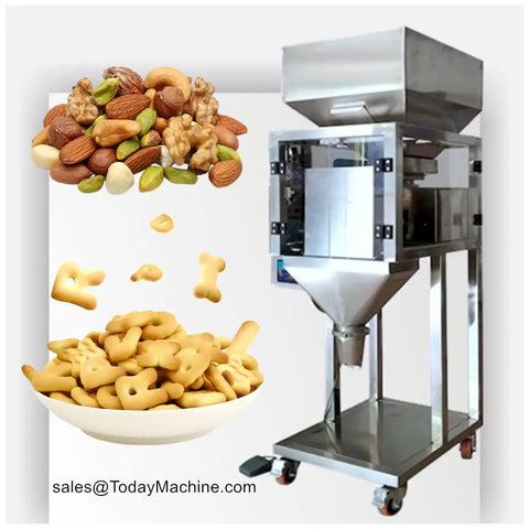 Workhorse Semi Automatic Auger Powder Filler With Precision Volumetric Dosing Cups For Flour Coffee Detergent And Cosmetic Jar Packing Rock Solid Operation with nuts and cookies.