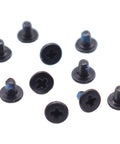10 Pack M2X3mm Phillips Flat Head Screws Nickel Coated Steel for M2 NVMe SATA SSD Drive Mounting, showing detailed flat head design.