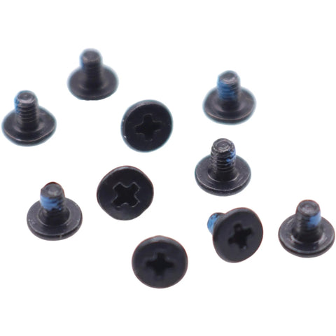 10 Pack M2X3mm Phillips Flat Head Screws Nickel Coated Steel for M2 NVMe SATA SSD Drive Mounting, showing detailed flat head design.