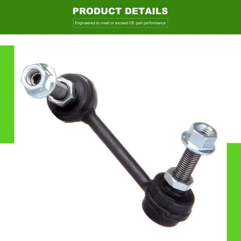 4 Piece Suspension Kit For Honda CRV Years 2002 Through 2006 Front And Rear Sway Bar End Links Replacement Set For 2WD And 4WD Heavy Duty Alloy Construction Easy Install Improves Handling And Ride Quality; single sway bar link with bolts
